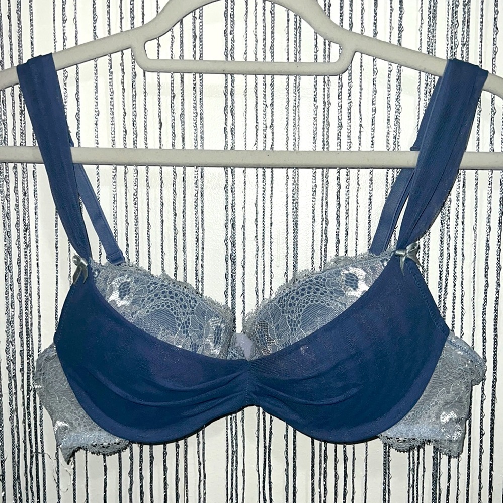 Adore me blue Lacey bra size 34B